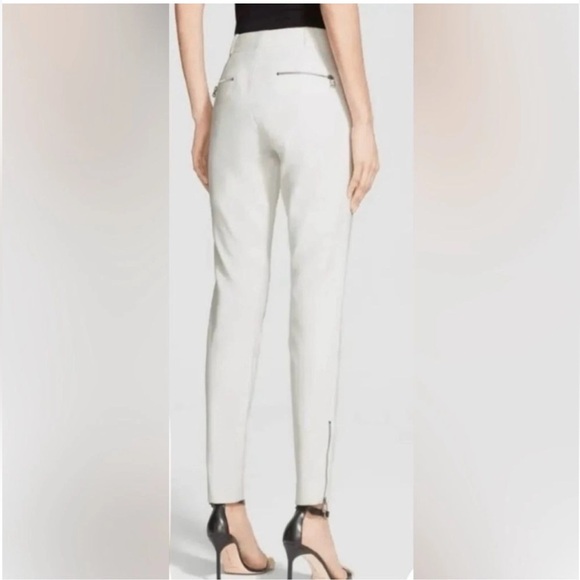 Veronica Beard Pants - Veronica Beard Tailored White Ankle Zip Skinny Pants Size 2